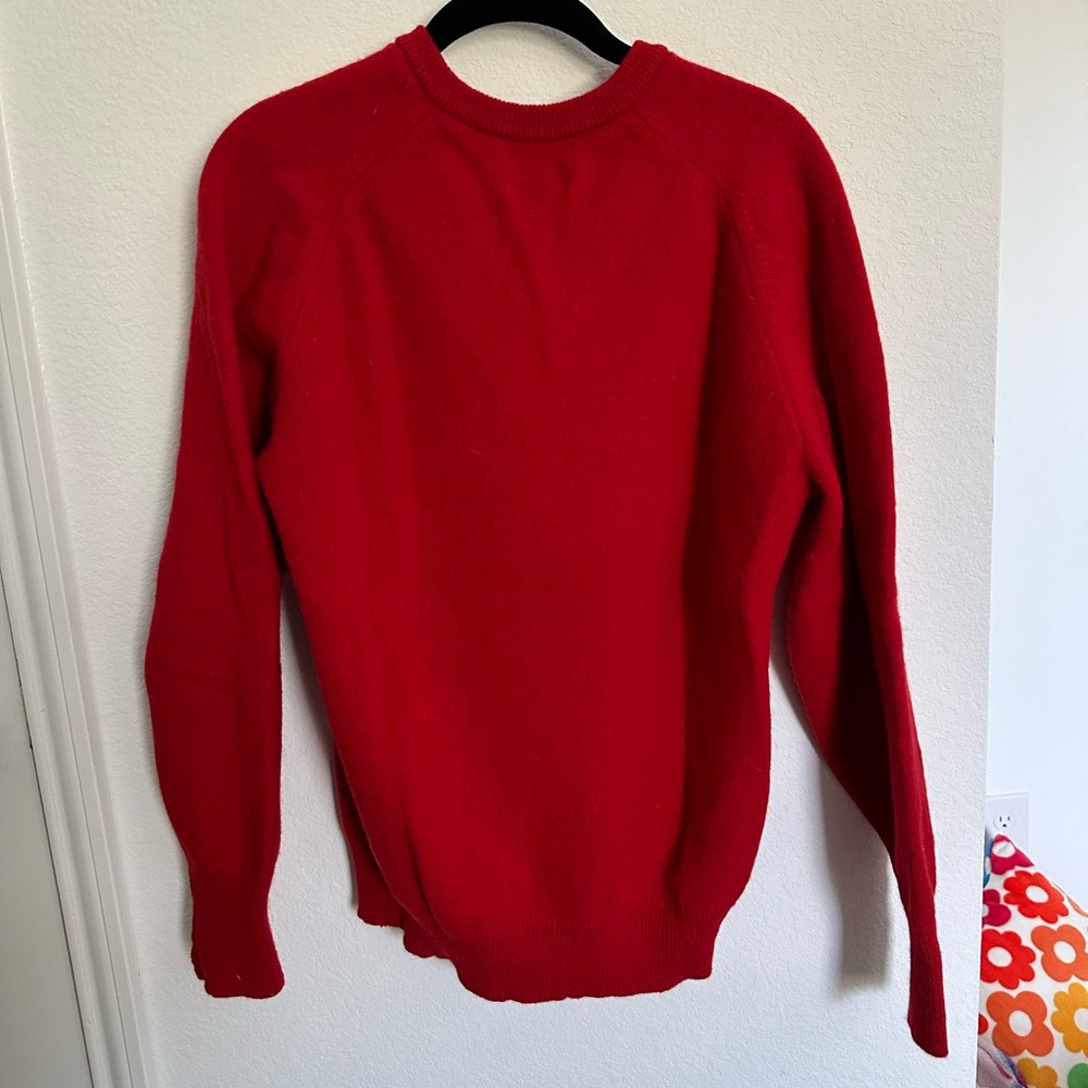 Pendleton Bright Red V-Neck Sweater - image 3